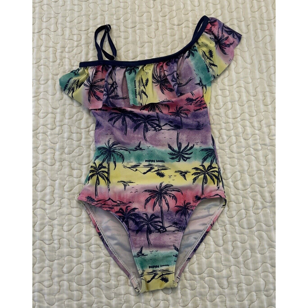 Tommy Bahama Swimsuit 4T One-Piece Colorful Tropical Toddler Girl Beach Summer